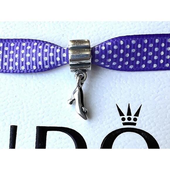 ⭐️BOGO FREE⭐️ EUC Pandora Dangle Stiletto High Heel Shoe Charm 925 ALE - Picture 2 of 3